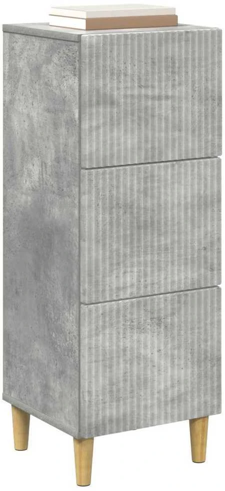 Stalčių spintelė Betono pilka 33 x 34,5 x 90 cm