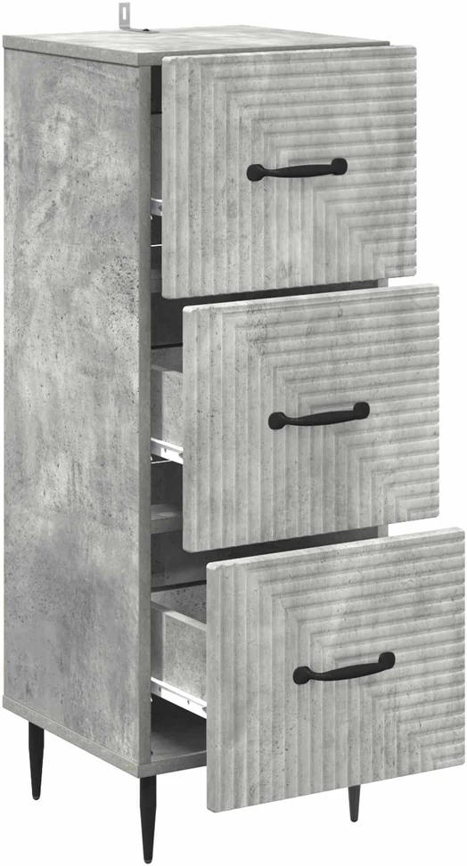 Stalčių spintelė Betono pilka 33 x 34,5 x 89,5 cm