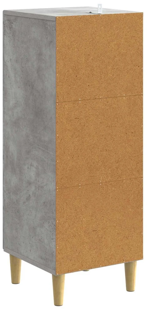 Stalčių spintelė Betono pilka 33 x 34,5 x 90 cm