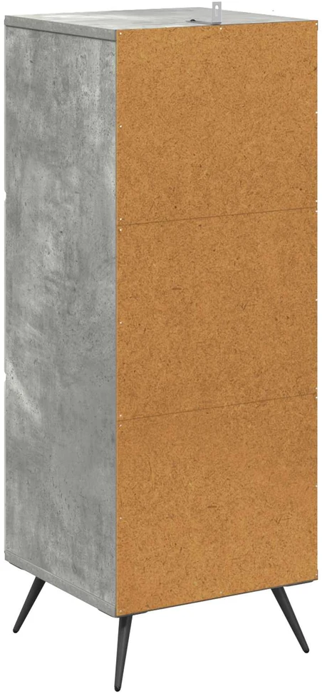 Stalčių spintelė Betono pilka 33 x 34,5 x 90 cm