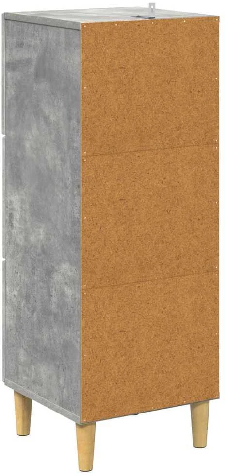 Stalčių spintelė Betono pilka 33 x 34,5 x 90 cm