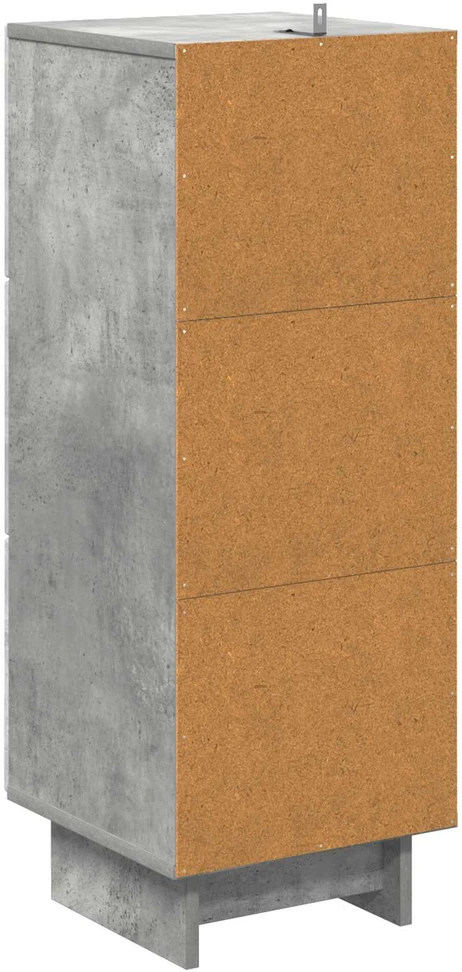 Stalčių spintelė Betono pilka 33 x 34,5 x 90 cm