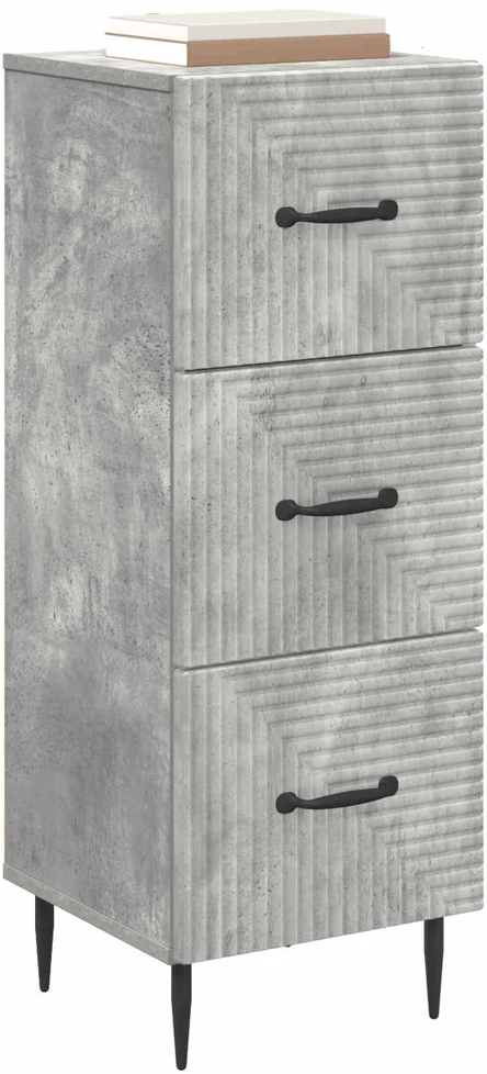 Stalčių spintelė Betono pilka 33 x 34,5 x 89,5 cm