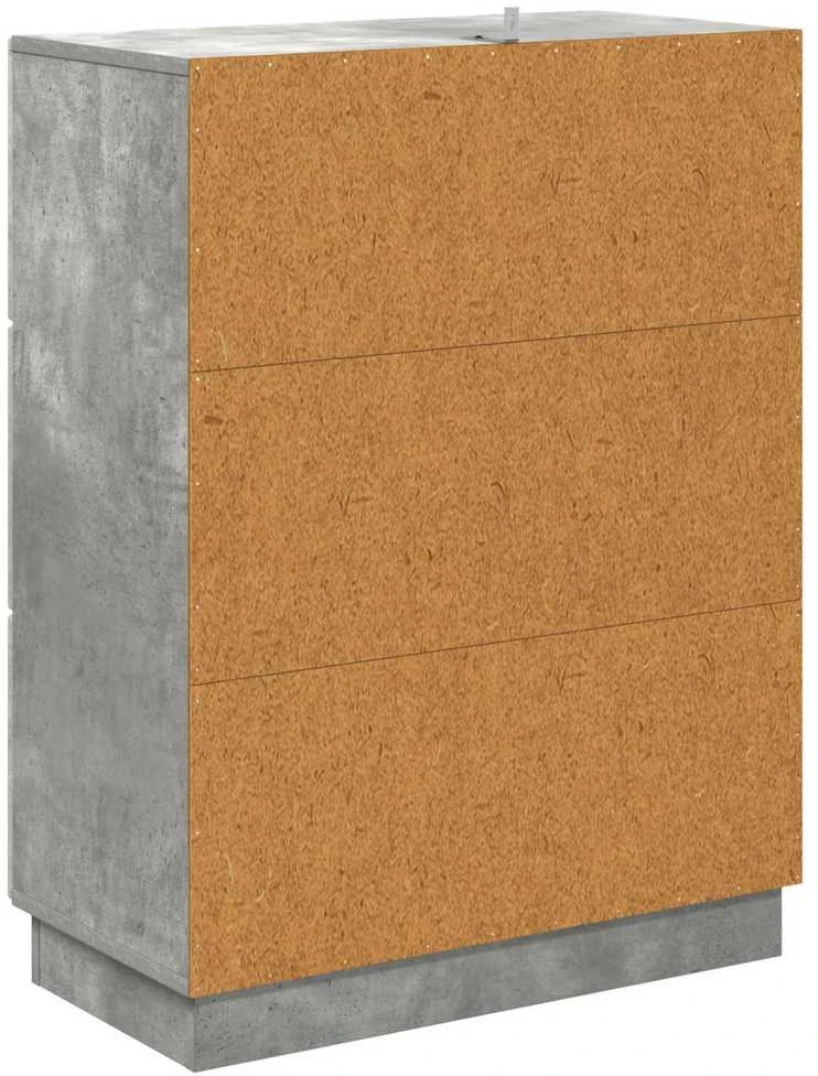 Stalčių spintelė Betono pilka 66 x 34,5 x 87 cm