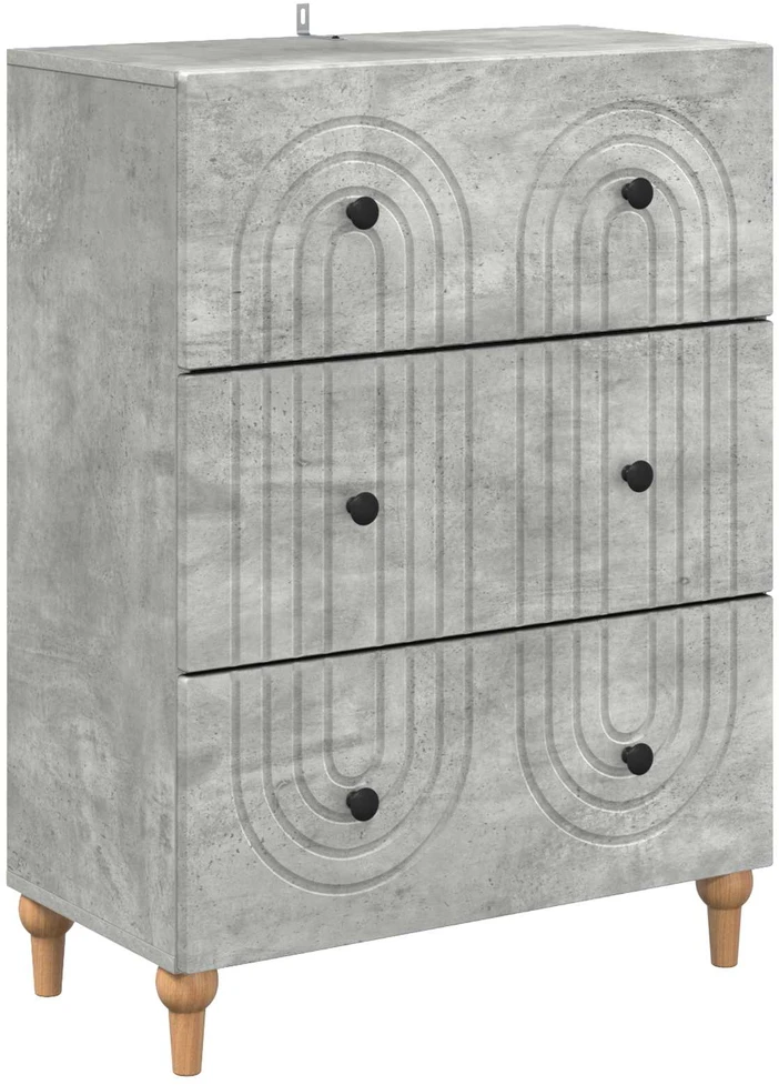 Stalčių spintelė Betono pilka 66 x 34,5 x 90 cm