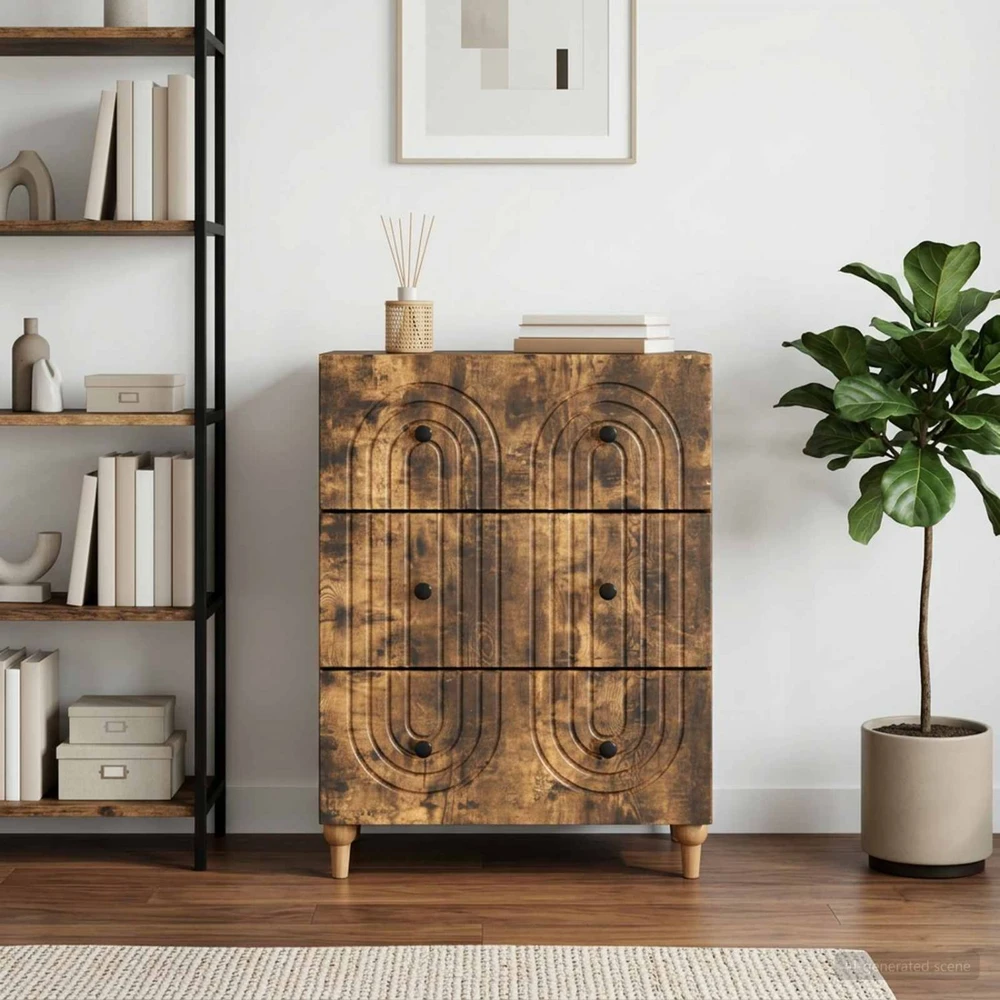 Stalčių spintelė Dūminio ąžuolo 66 x 34,5 x 90 cm