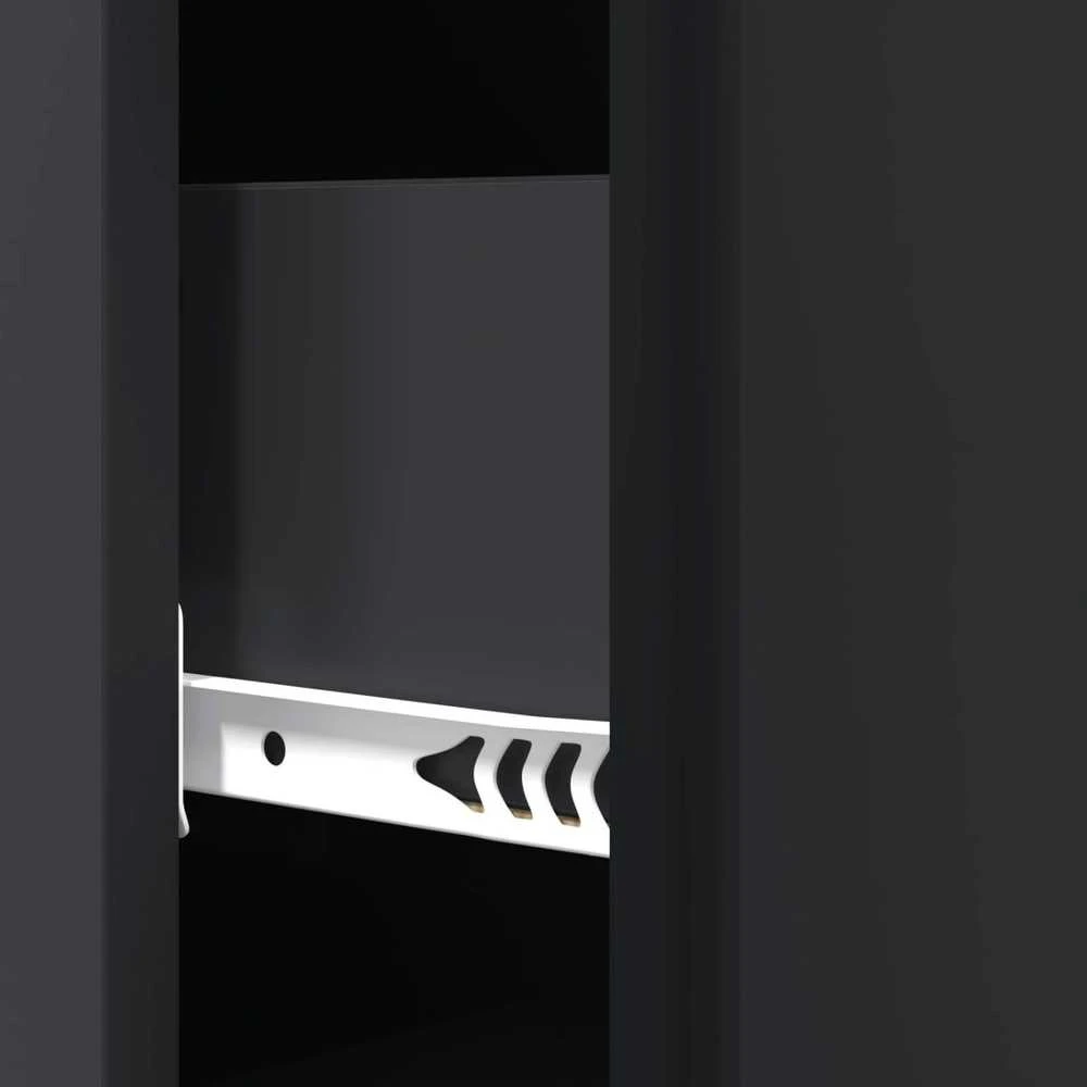 Stalčių spintelė Juoda 33 x 34,5 x 90 cm Apdirbta mediena