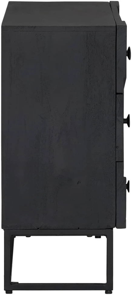 Stalčių spintelė Juodas 75 x 30 x 65 cm