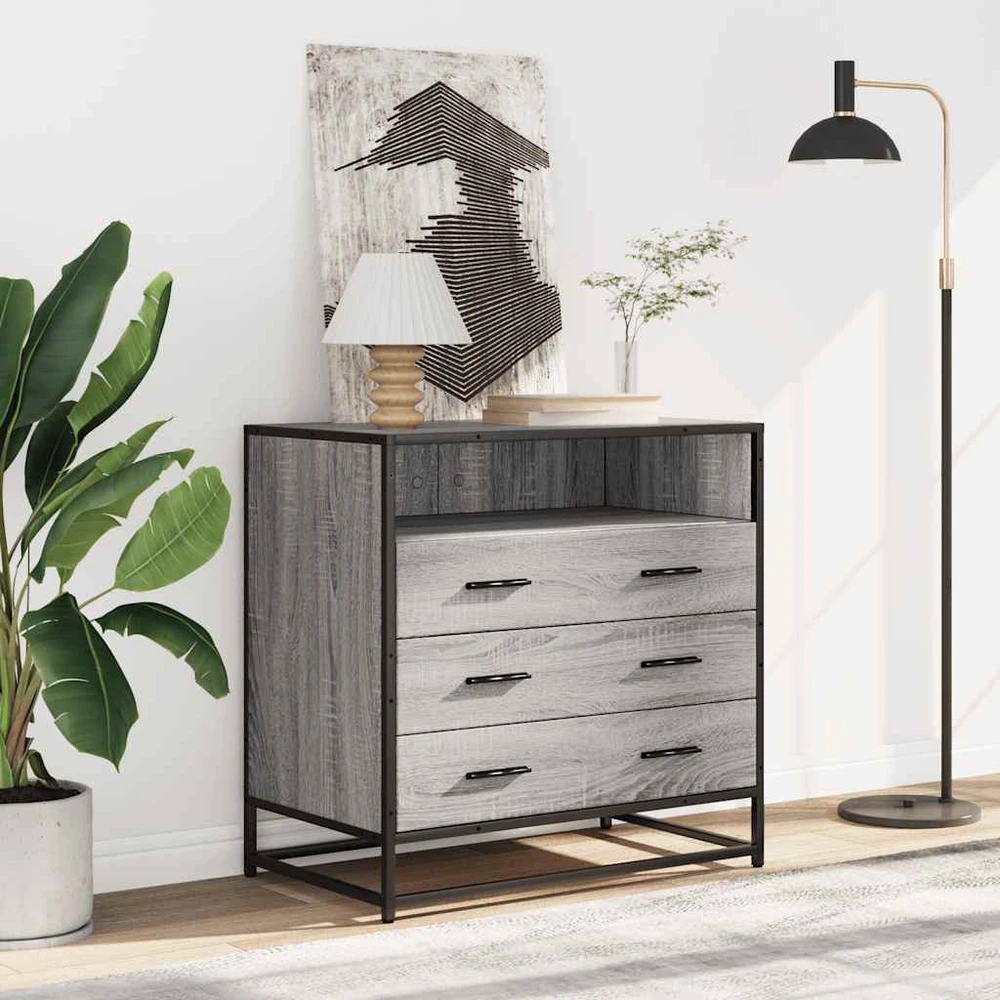 Stalčių spintelė Pilka Sonoma 70x41x70 cm Engineered Wood