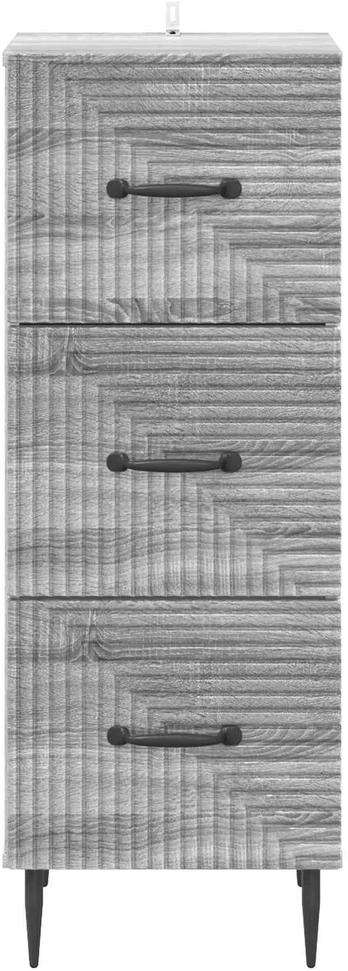 Stalčių spintelė Pilka sonoma ąžuolo 33 x 34,5 x 89,5 cm