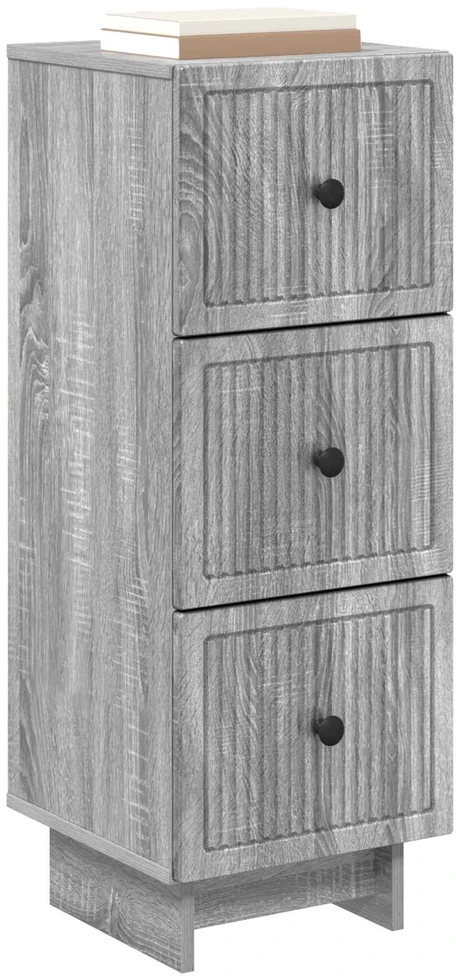 Stalčių spintelė Pilka sonoma ąžuolo 33 x 34,5 x 90 cm