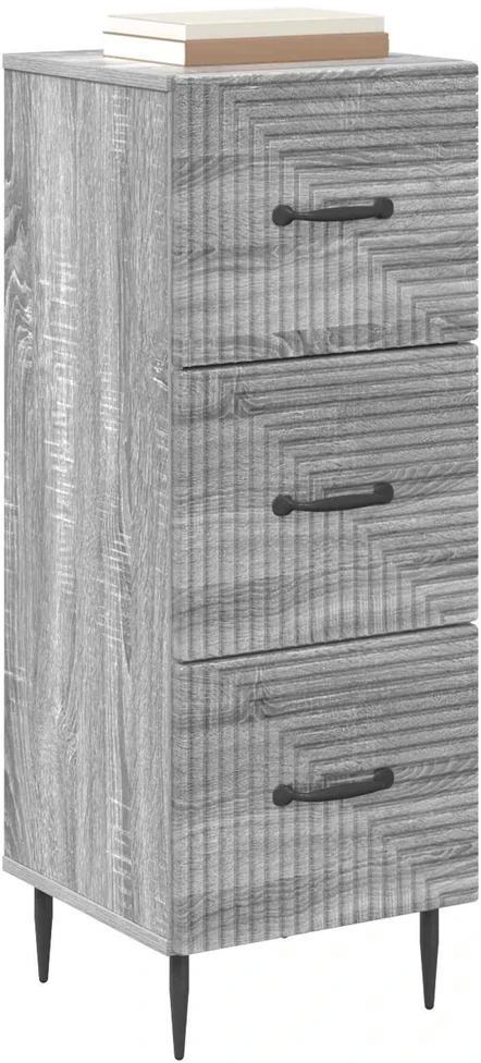 Stalčių spintelė Pilka sonoma ąžuolo 33 x 34,5 x 89,5 cm