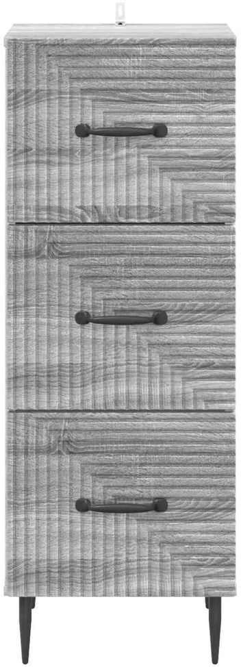 Stalčių spintelė Pilka sonoma ąžuolo 33 x 34,5 x 89,5 cm