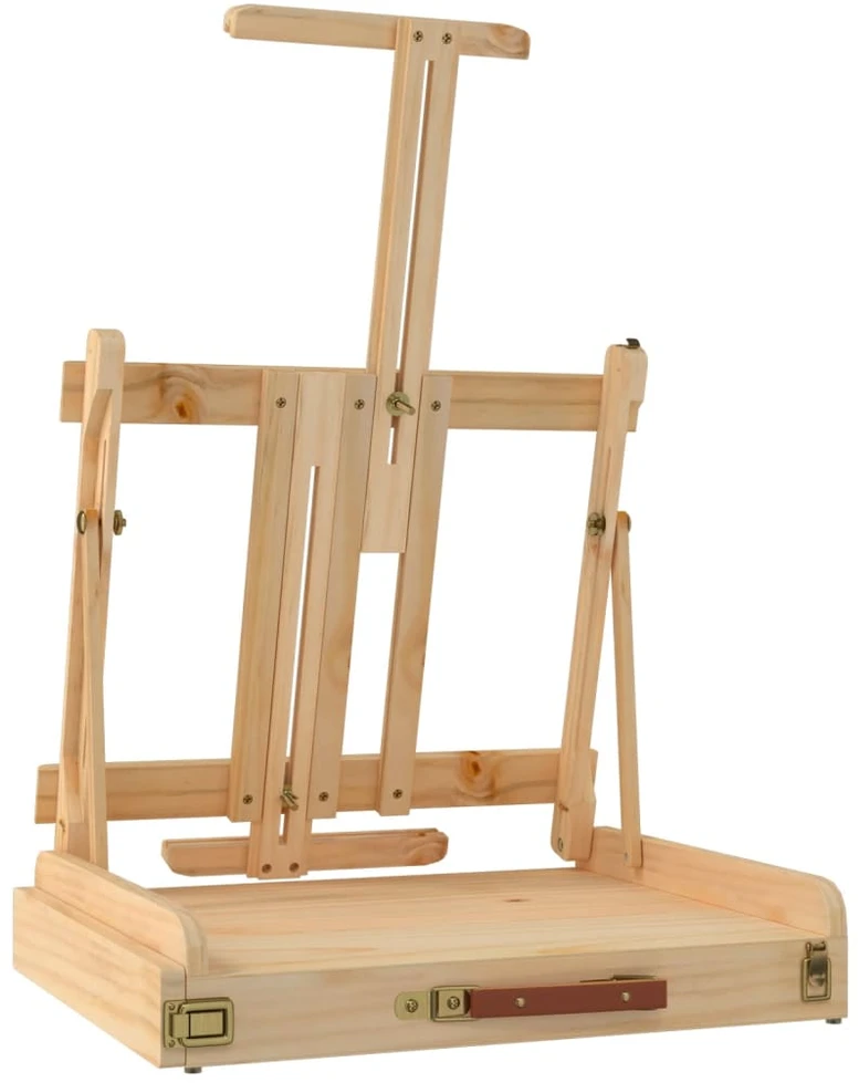 Stalinis molbertas su stalčiumi, 41,5x37x12cm, pušies masyvas