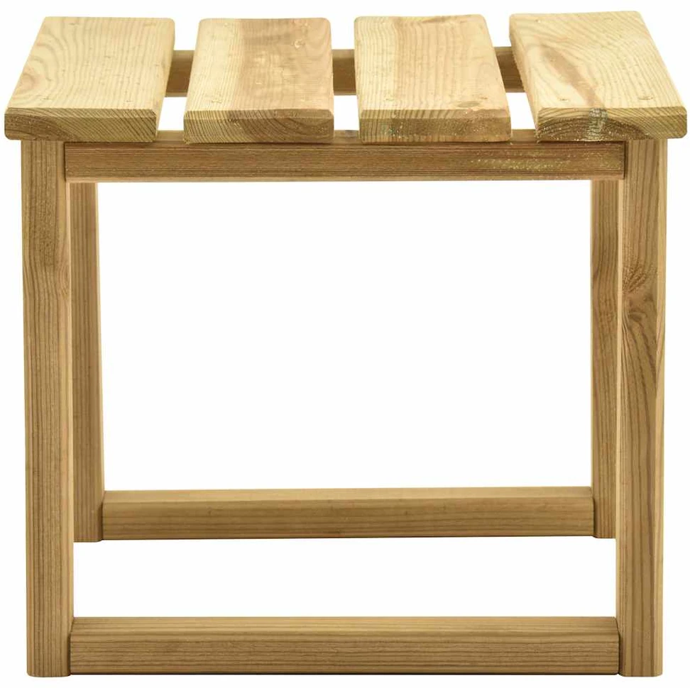 Staliukas prie saulės gulto, 30x30x26cm, impregnuota pušis