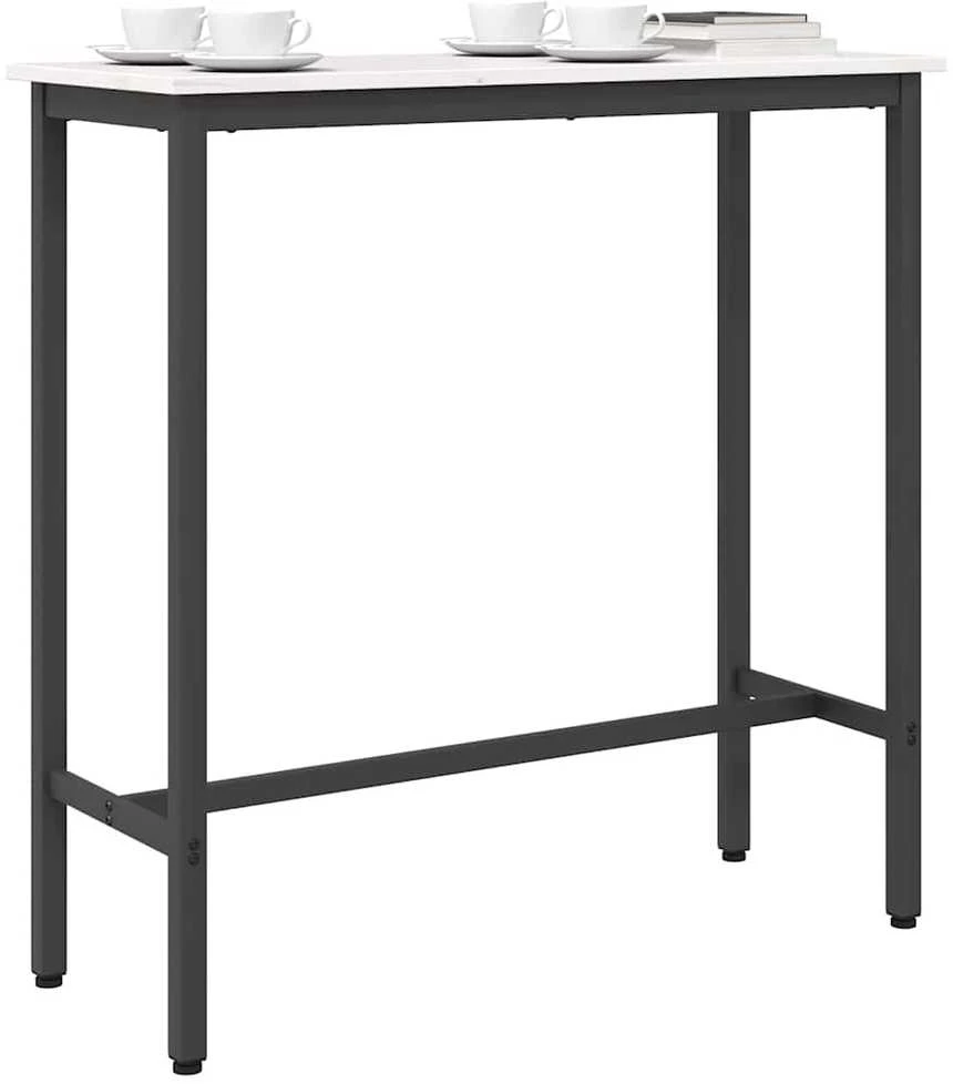 staliuku Balta 100 x 40 x 101 cm Inžinerinė mediena ir plienas