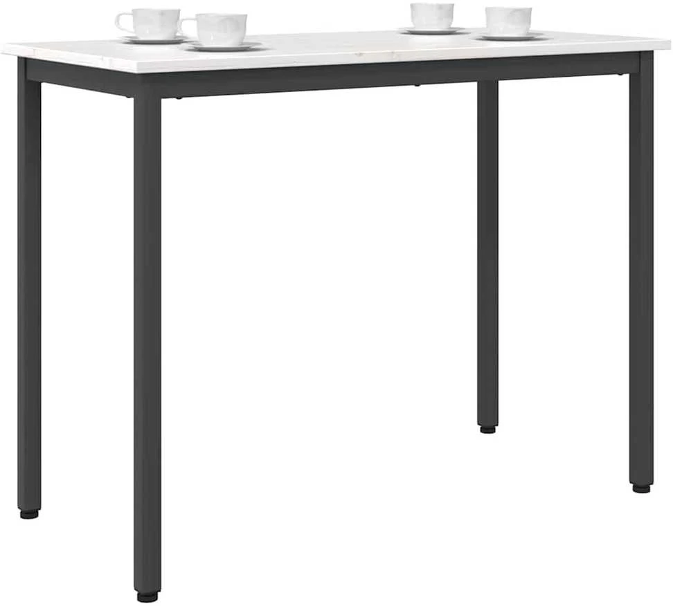 staliuku Balta 100 x 50 x 77 cm Inžinerinė mediena ir plienas