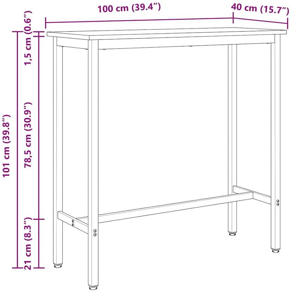 staliuku Natūrali 100 x 40 x 101 cm
