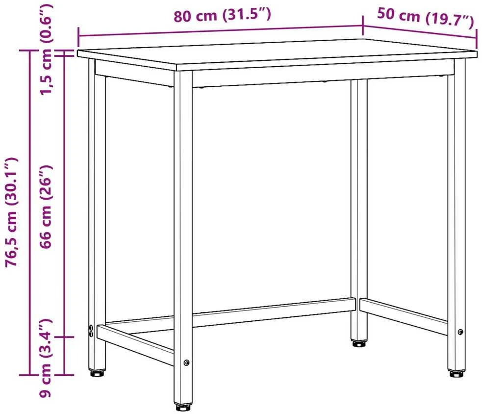 staliuku Pilkas Sonoma 80 x 50 x 76,5 cm