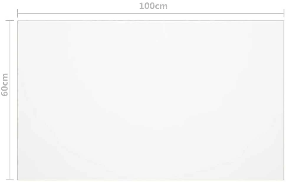 Stalo apsauga, permatoma, 100x60cm, 2mm, PVC