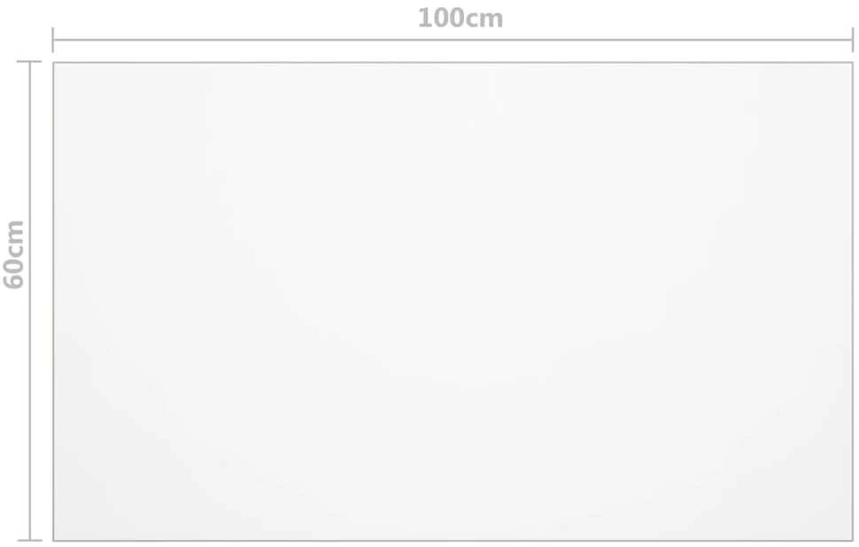 Stalo apsauga, permatoma, 100x60cm, 2mm, PVC