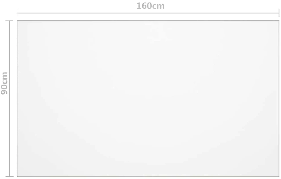 Stalo apsauga, permatoma, 160x90cm, 2mm, PVC