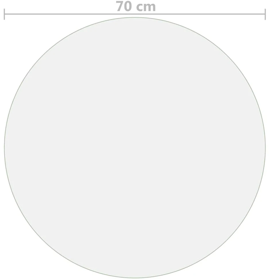 Stalo apsauga, permatoma, 70cm skersmens, 2mm, PVC