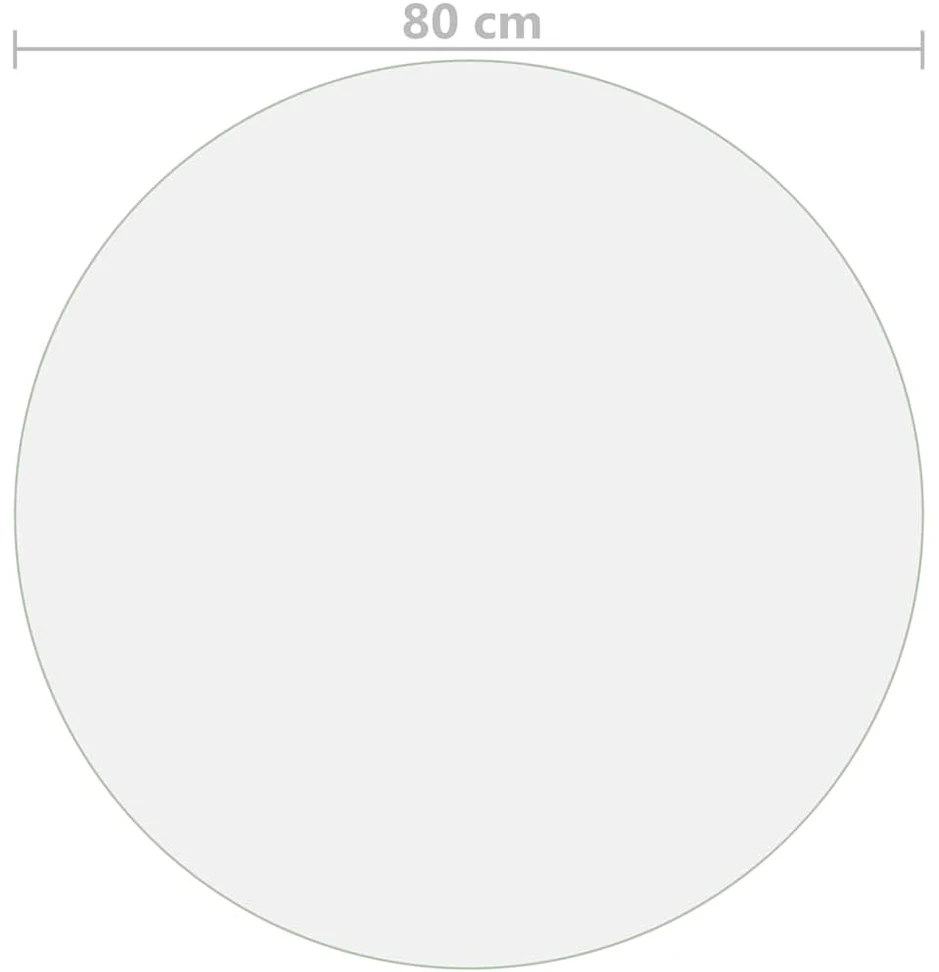 Stalo apsauga, permatoma, 80cm skersmens, 2mm, PVC