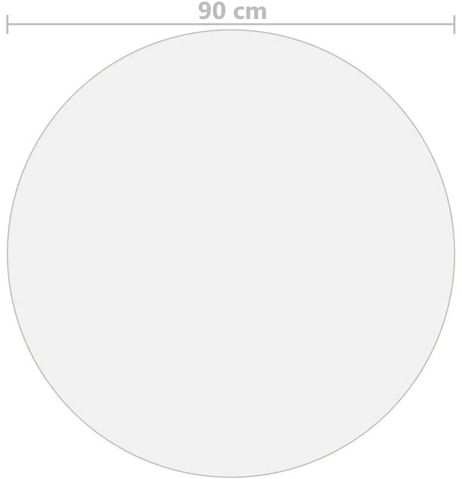 Stalo apsauga, permatoma, 90cm skersmens, 2mm, PVC