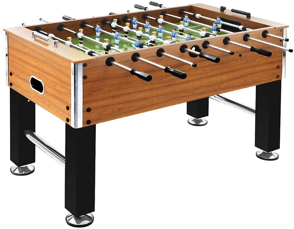 Stalo futbolo stalas, rudas/juodas, 140x74,5x87,5cm, plienas