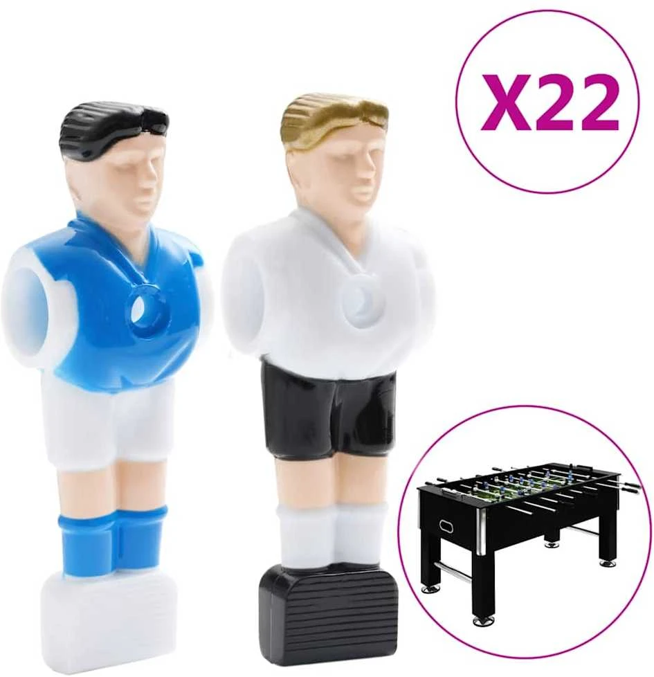 Stalo futbolo žaidėjai 15,9mm strypams, 22vnt.