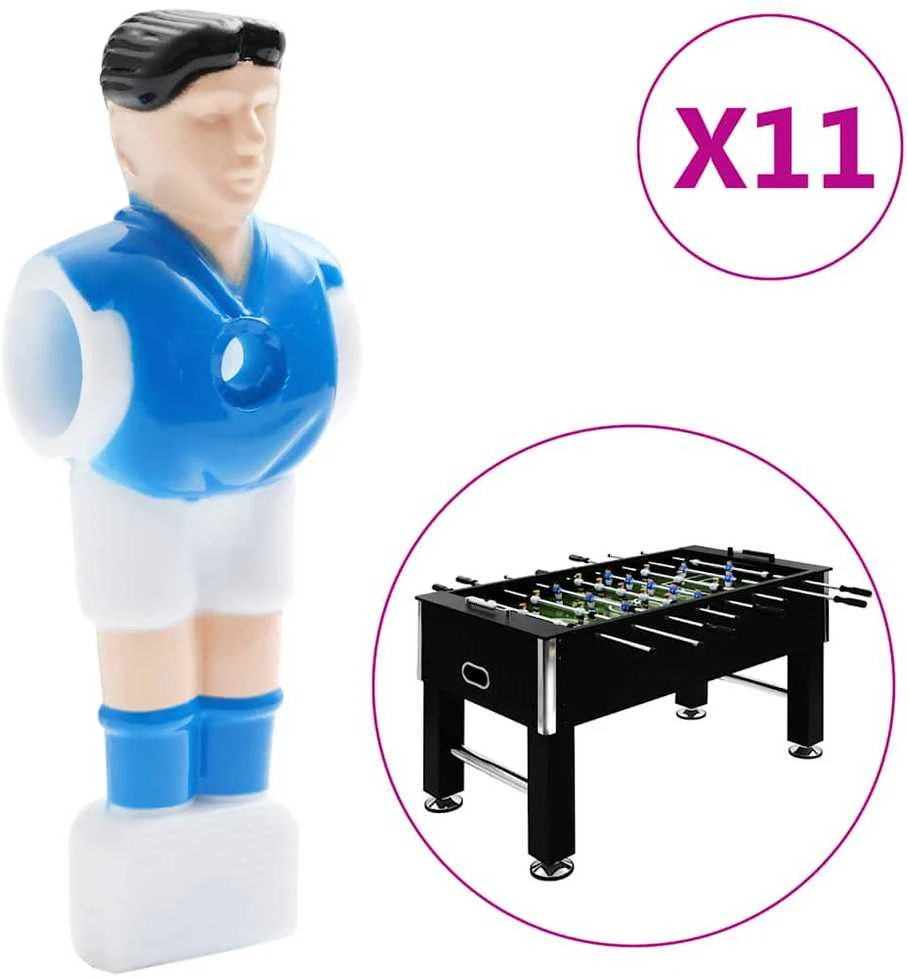 Stalo futbolo žaidėjai 15,9mm strypams, 22vnt.