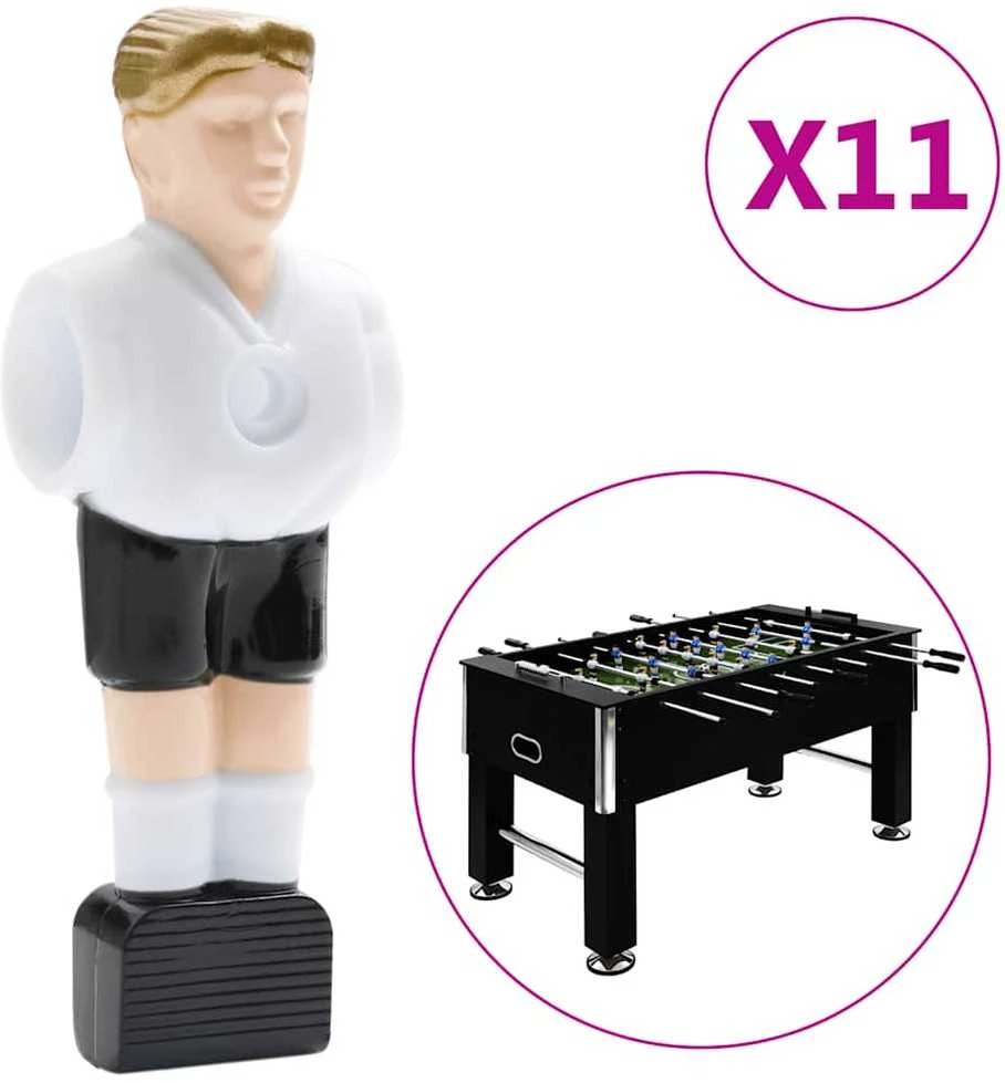 Stalo futbolo žaidėjai 15,9mm strypams, 22vnt.
