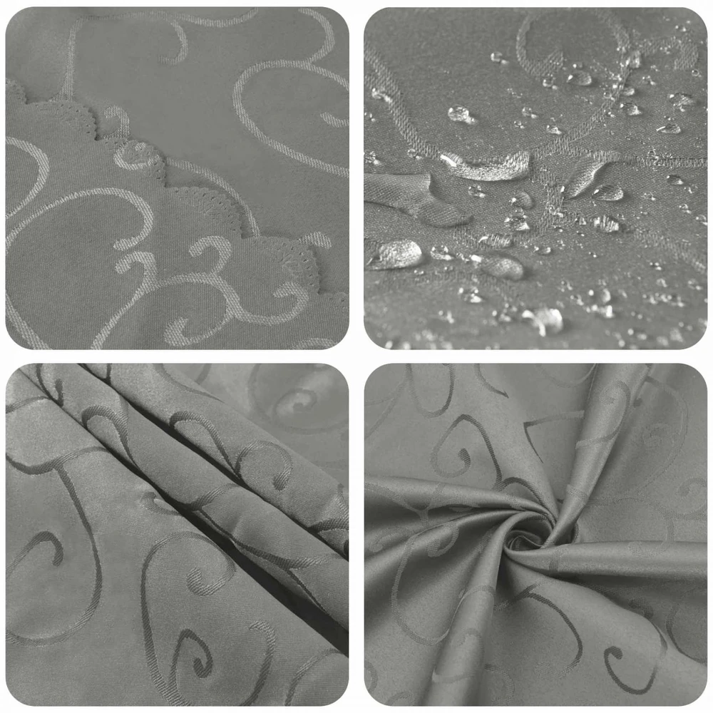 Stalo skraistė 5 vnt. Stačiakampio Šviesiai pilka 140 x 200 cm