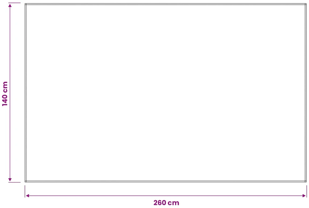 Stalo skraistė 5 vnt. Vyno raudona 140 x 260 cm Poliesteris