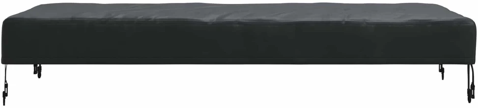 Stalo uždengimas 122 x 72 x 15 cm audinys Stačiakampio Juoda