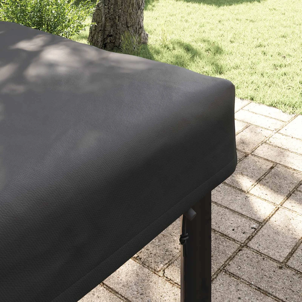 Stalo uždengimas 122 x 72 x 15 cm audinys Stačiakampio Juoda