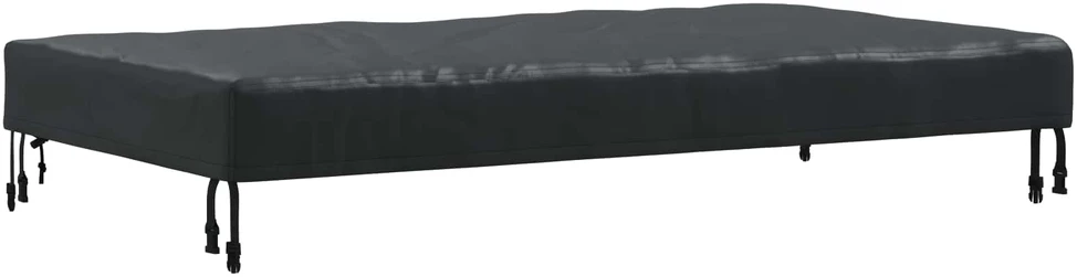 Stalo uždengimas 142 x 82 x 15 cm audinys Stačiakampio Juoda