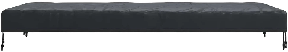 Stalo uždengimas 182 x 102 x 15 cm audinys Stačiakampio Juoda