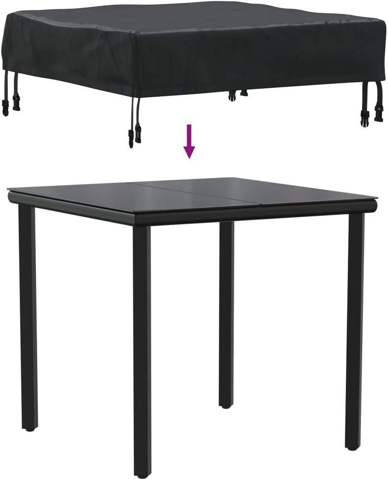 Stalo uždengimas 62 x 62 x 15 cm 600D Oxford audinys Kvadrato