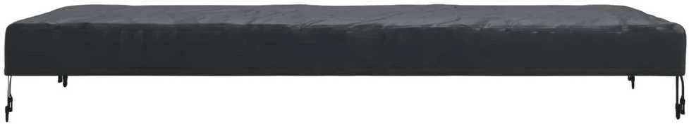 Stalo uždengimas 162 x 92 x 15 cm audinys Stačiakampio Juoda