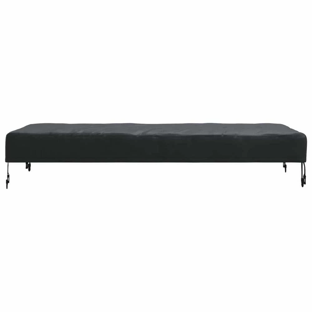 Stalo uždengimas 122 x 72 x 15 cm audinys Stačiakampio Juoda