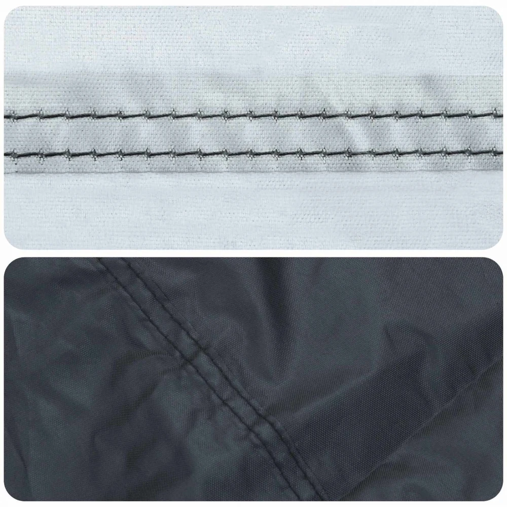 Stalo uždengimas 242 x 102 x 15 cm audinys Stačiakampio Juoda