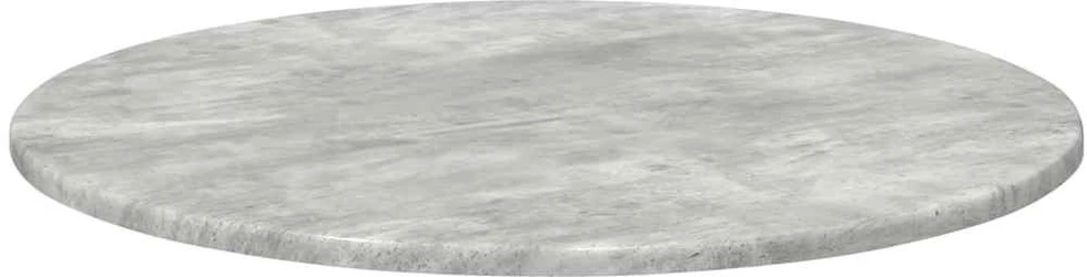 Stalo viršus Ø 60 x 1,5 cm Apvali Apdirbta mediena Betono pilka