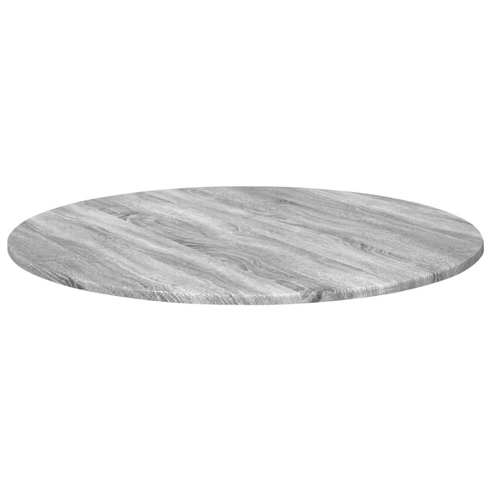 Stalo viršus Ø 80 x 1,5 cm Apvali Apdirbta mediena Pilka Sonoma
