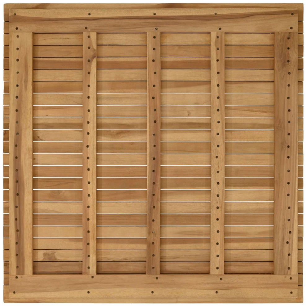 Stalo viršus 90 x 90 x 3,5 cm Kvadrato Kieto teka medžio