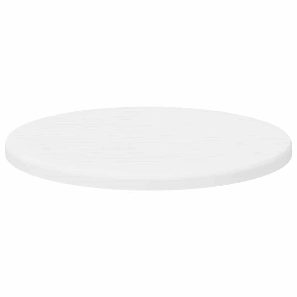 Stalo viršus Ø 30 x 1,5 cm Apvali Apdirbta mediena Balta