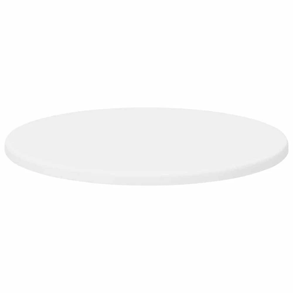 Stalo viršus Ø 40 x 1,5 cm Apvali Apdirbta mediena Balta