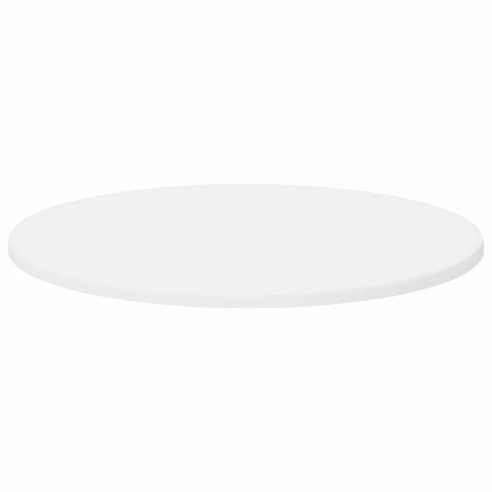 Stalo viršus Ø 50 x 1,5 cm Apvali Apdirbta mediena Balta