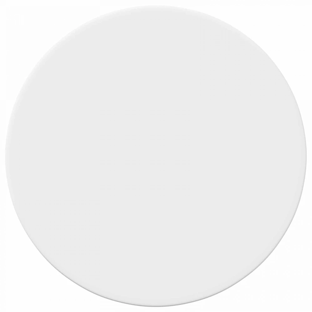 Stalo viršus Ø 50 x 1,5 cm Apvali Apdirbta mediena Balta